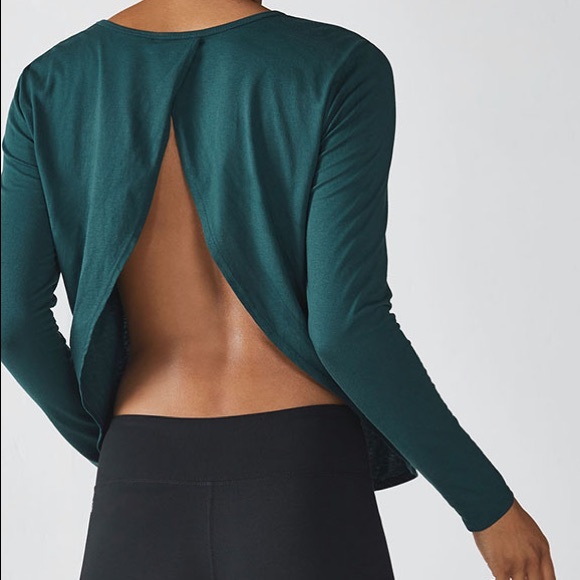 open back workout long sleeve